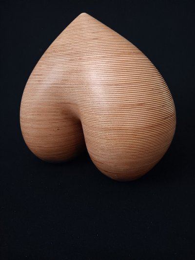 Laminated wood sculpture